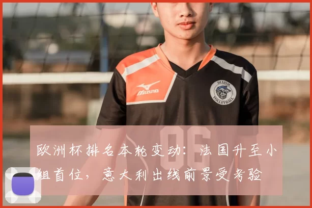 欧洲杯排名本轮变动：法国升至小组首位，意大利出线前景受考验